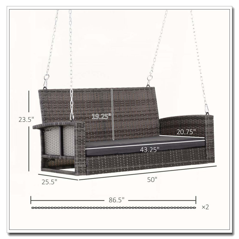 Balancelle d'extérieur 3 places en bois