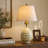 Handcrafted Cream Bone Table Lamp Base 