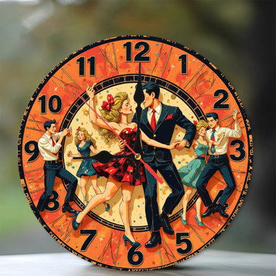 Horloge murale rétro rétro