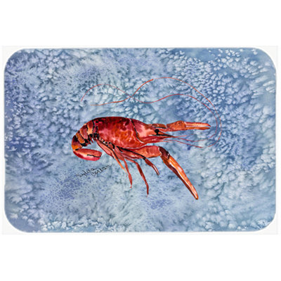 Caroline's Treasures Crawfish Glass Cutting Board