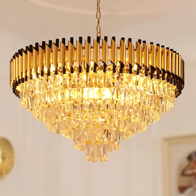 31.49" Calani Dimmable Round Chandelier