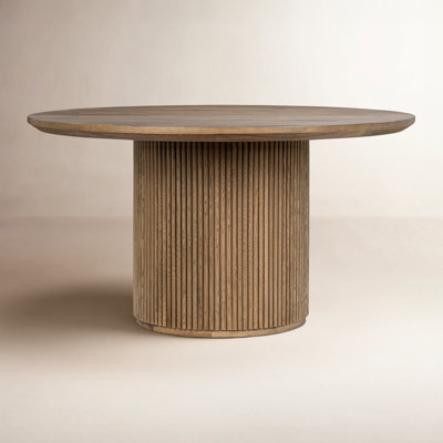 Vander Round Washed Dining Table by Joss and Main