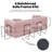 Soft Corduroy Convertible Sofa Bed - Fold Out Floor Couch with Pillows, Boneless Comfy Futon Sleeper for Living Room Bedroom Lounge,Pink-142675254