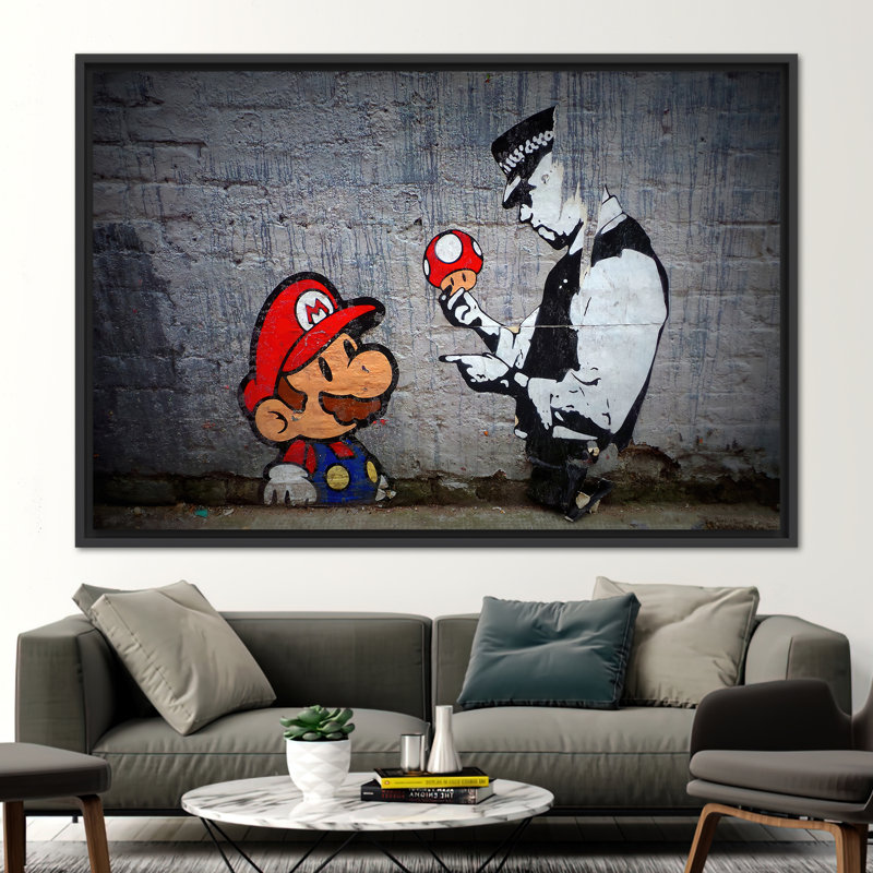 Print on Canvas, 70 cm H x 100 cm W, Black Floater Framed