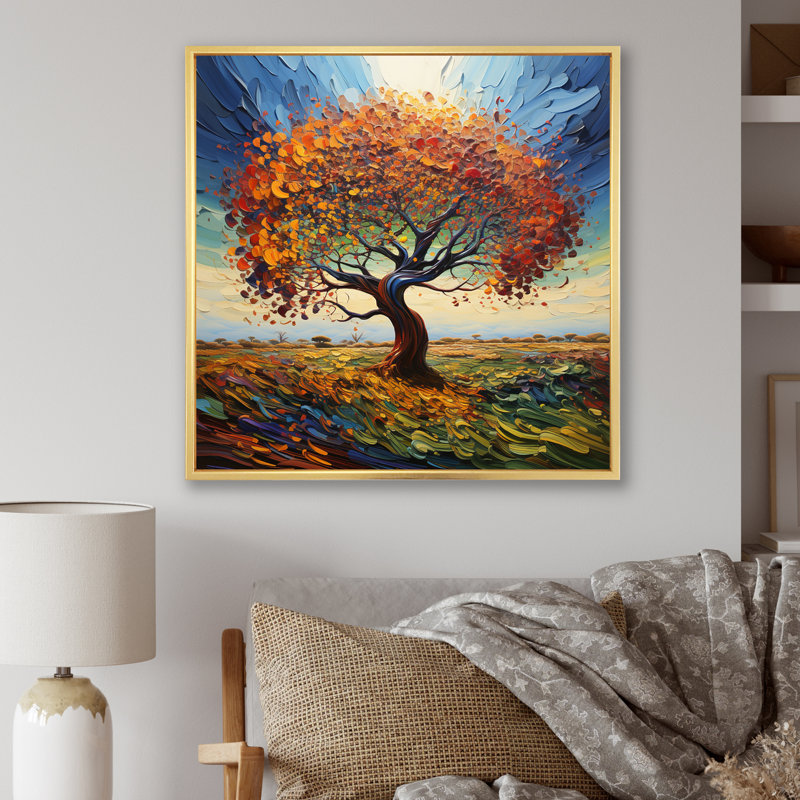 Baobab Tree Dancing II - impression, H 24 po x l 24 po x P 1 po, Cadre flottant doré