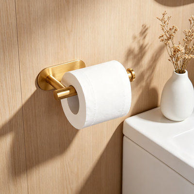 No-Drill Self-Adhesive Toilet Paper Holder Wall Mount, Premium SUS304 Stainless Steel Bathroom Roll Holder For Easy Installation On Tiles, Glass, And Smooth Surfaces