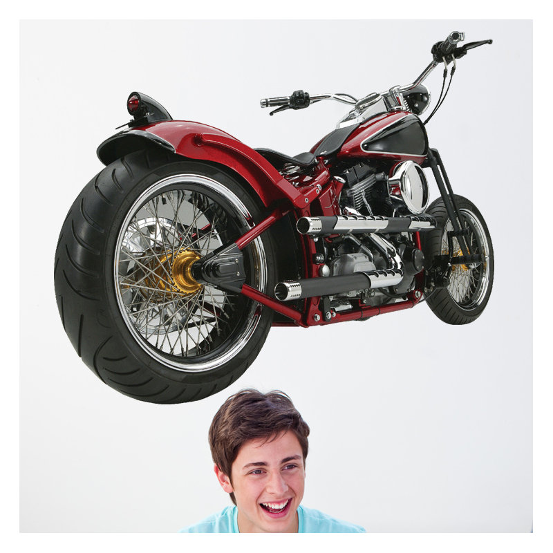 Adhésif décoratif moto VII, H 40 po x l 48 po