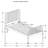 Grove White Wood Twin Open Frame Bed