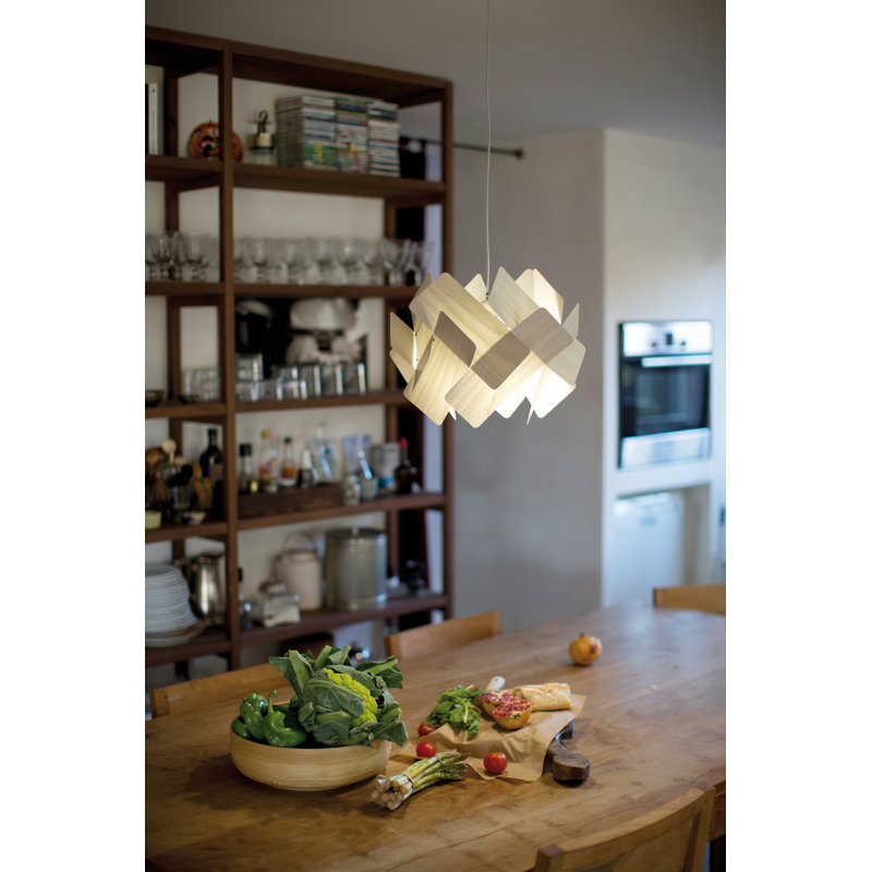 1 - Light Pendant, Gray, E26 Base, Matte Black