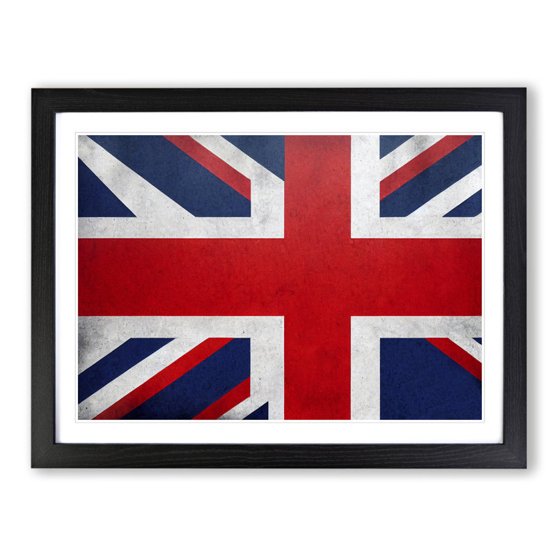 Union Jack Flag Concept Vol.3 - Framed Print, Black, 25cm H x 34cm W x 2cm D