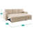 Gadalia Modern L-Shaped Sectional Sleeper Sofa with Storage Chaise, Pull-Out Bed Design – Reversible Velvet Couch for Small Spaces-20531767