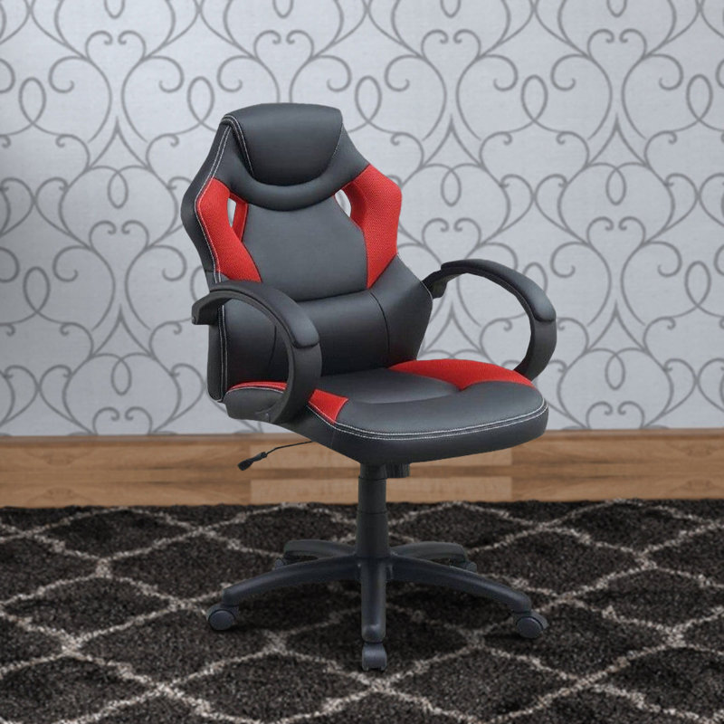 Juliella Executive Chair, Black/Red