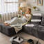 Canapé modulaire rembourré avec coussins Billie Modern-2103695006