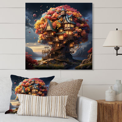La cabane dans l'arbre I, impression sur métal Vangogh