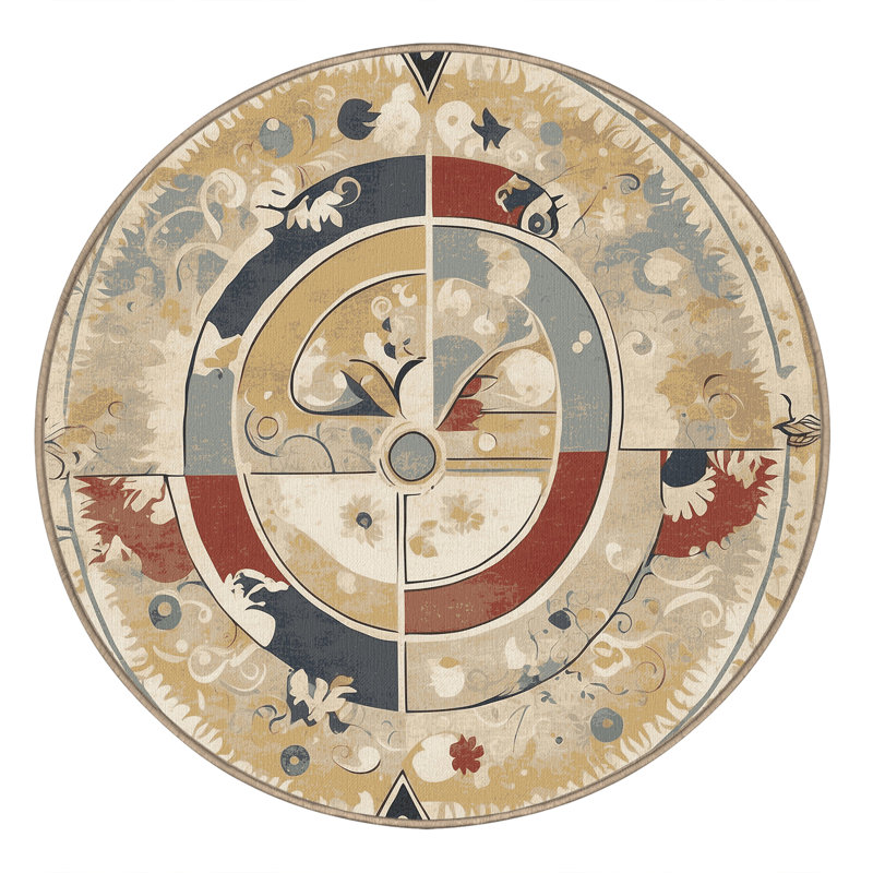 Snappy Flicker Rug, Round 6'