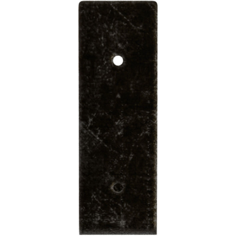 Support de tablette en acier, H 6 po x l 2 po x P 8 po, Argenté antique chaleureux