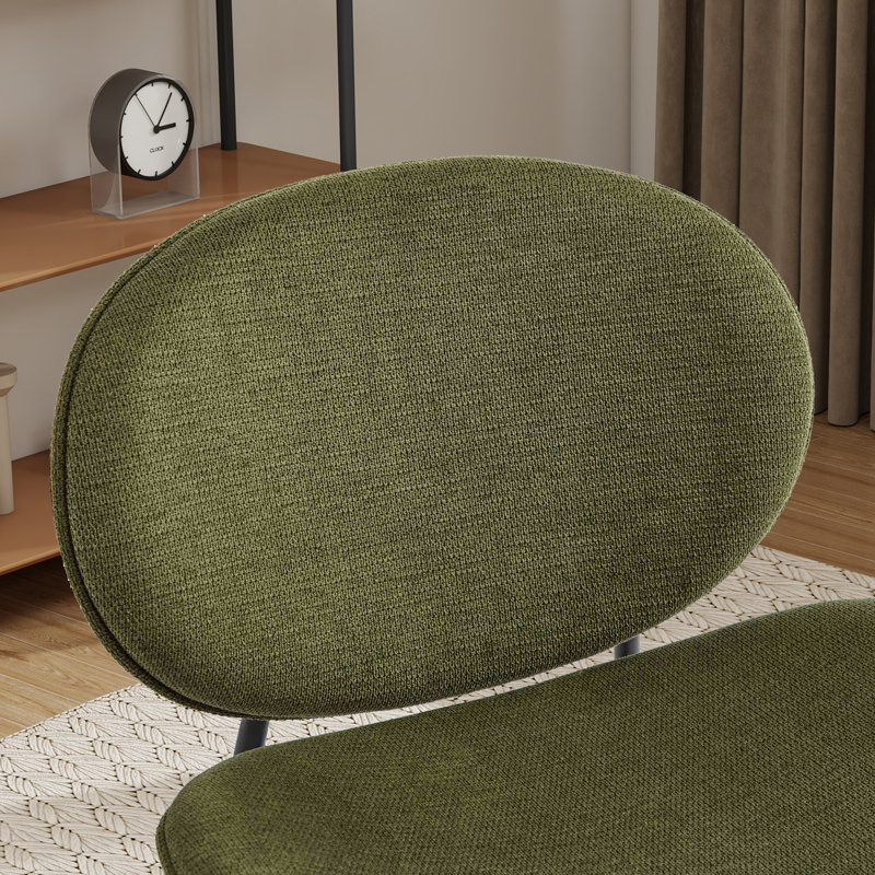 Chaise d'appoint simple Mid-Century Modern, Vert