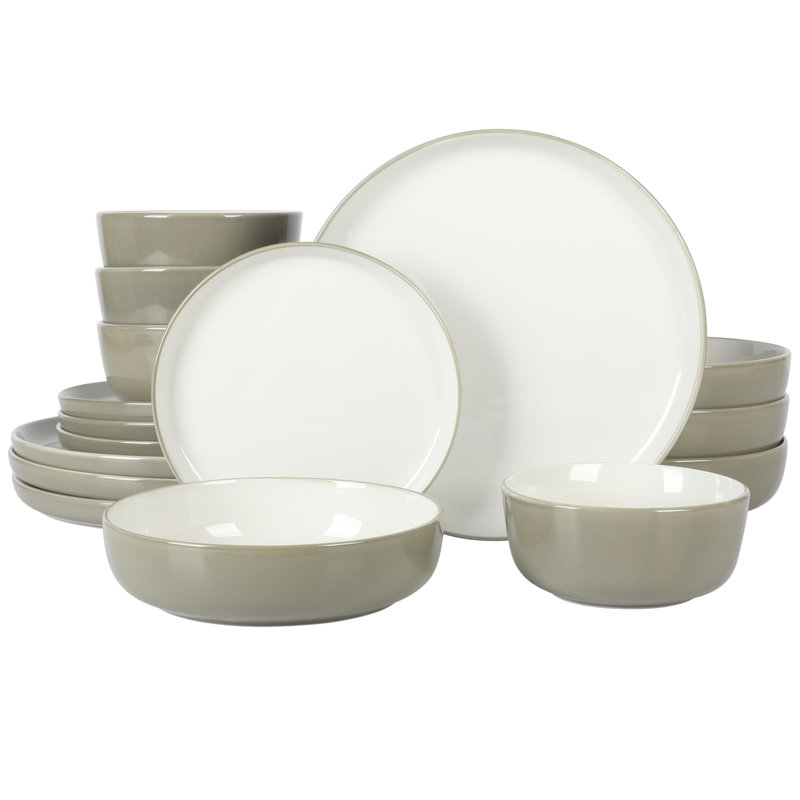 Service de vaisselle Sur La Table Essentials Sur La Table - Service pour 4, Gris