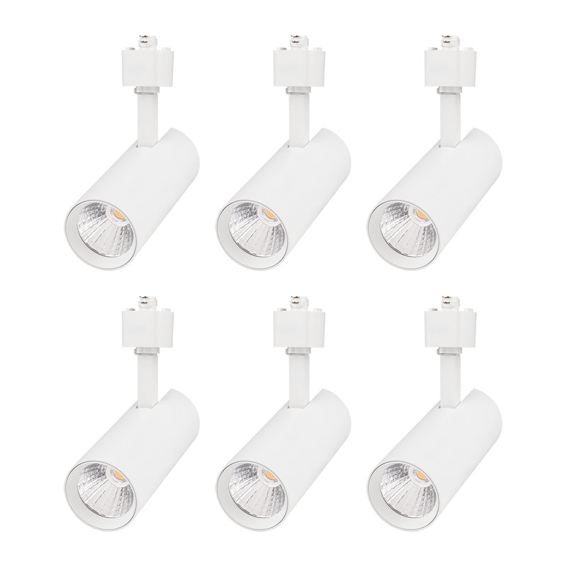 Dimmable 16.5W LED Track Lighting Head Compatible with Single Circuit H Type Rail Ceiling Spotlight for Accent Task Wall Art Exhibition