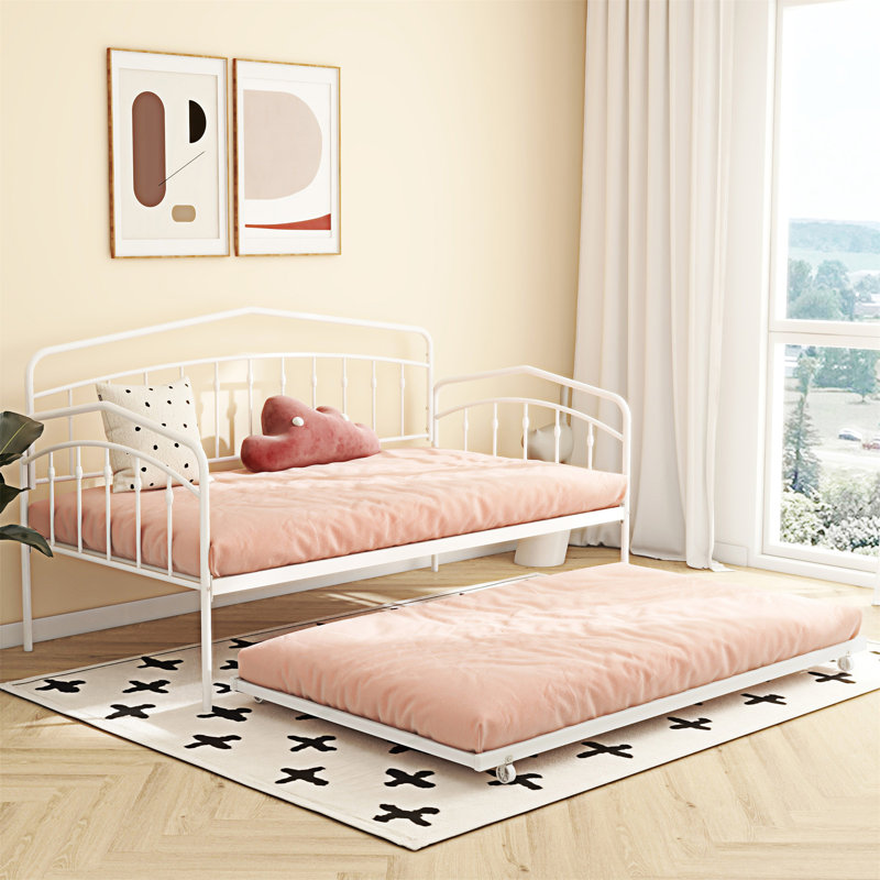 Fox Daybed With Trundle, White