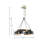  4-Light Metal Shade Chandelier