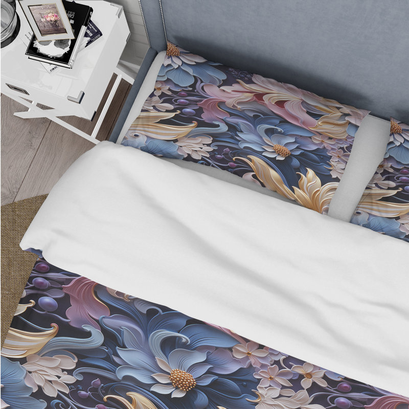 Ensemble de housse de couette Paisley Elegance, Housse de couette pour très grand lit et 2 très