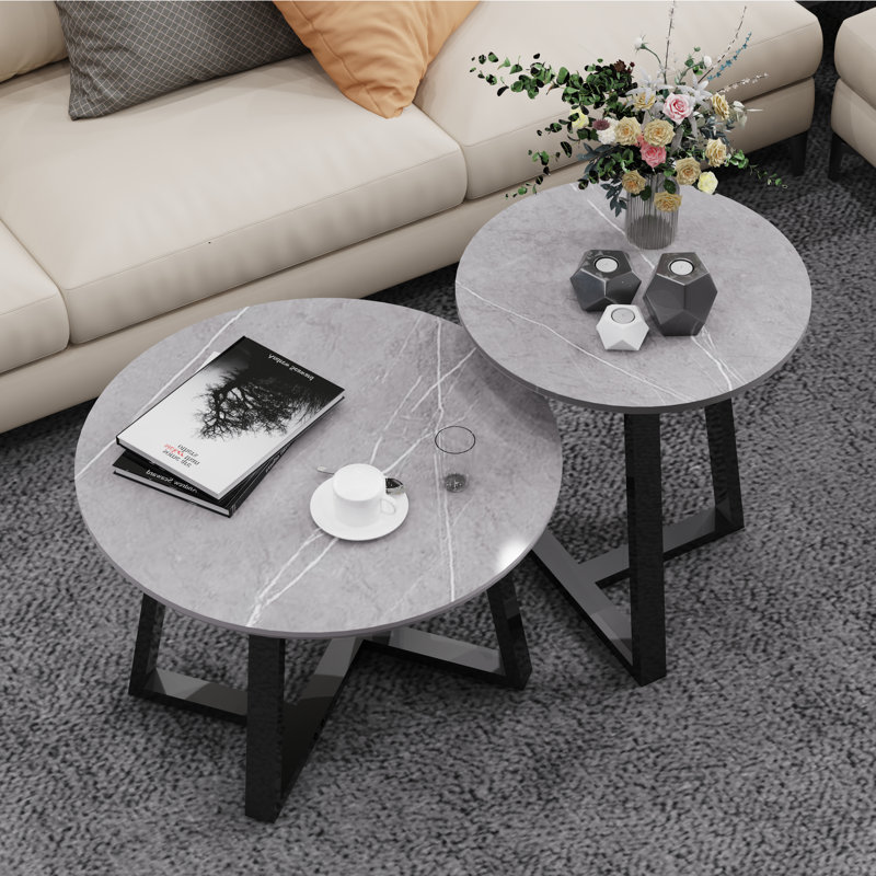 Humzah Stone Top Nesting Coffee Table