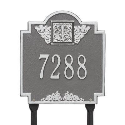 Monogram 1-Line Lawn Address Sign