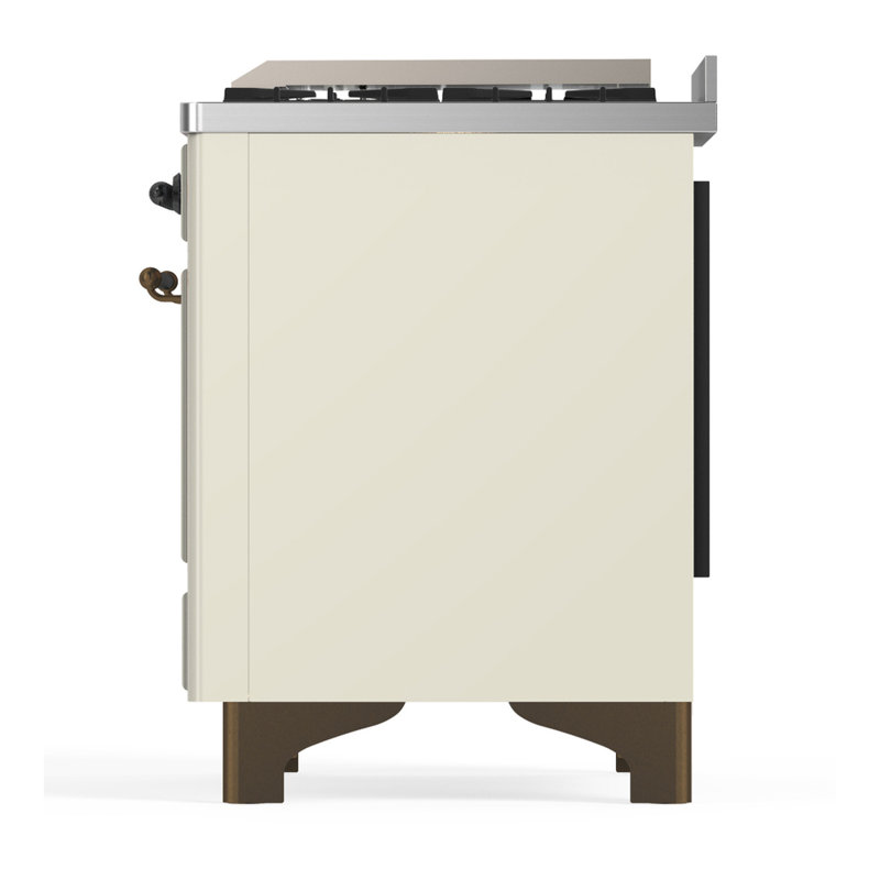 Majestic III Series 36 Inch Dual Fuel Range with 6 Sealed Burners, Griddle, in Emerald Green (Natural Gas, Copper Trim)