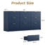 Commode 9 tiroirs Aphan, l 63 po-113244443