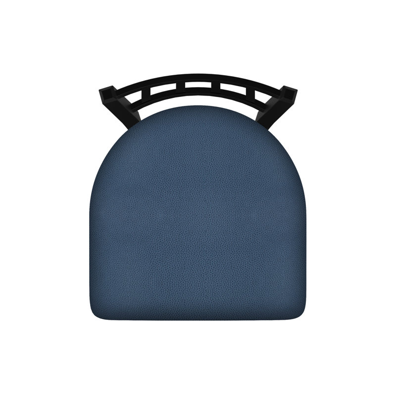 Chaise Contessa 610, Vinyle - Rein Bay, Noir froissé