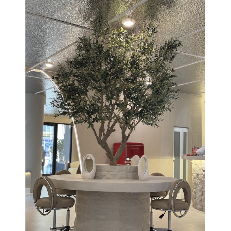 98" Artificial Olive Tree in Pot