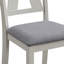 Ensemble de salle à manger 5 pièces avec table en bois d'hévéa et 4 chaises à dossier en lattes-119023926