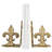 Decorative Metal Fleur de Lis Bookends-836453707