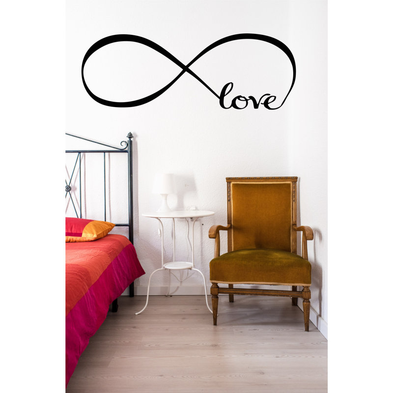Autocollant mural Infinity Love, Noir, noir, noir, noir