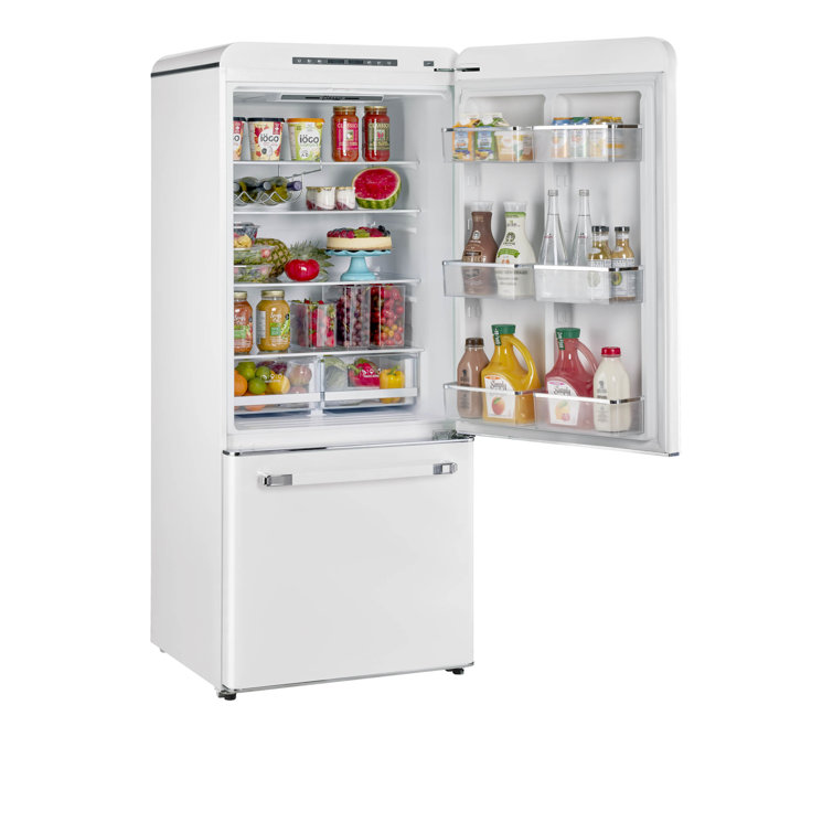 Unique Appliances Réfrigérateur à congélateur inférieur Classic Rétro, 22  po, 7 pi3, Ocean