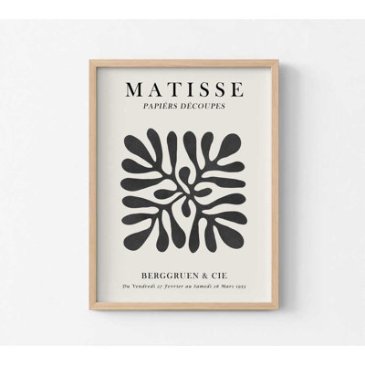 Impression florale murale: collage inspiré de Matisse