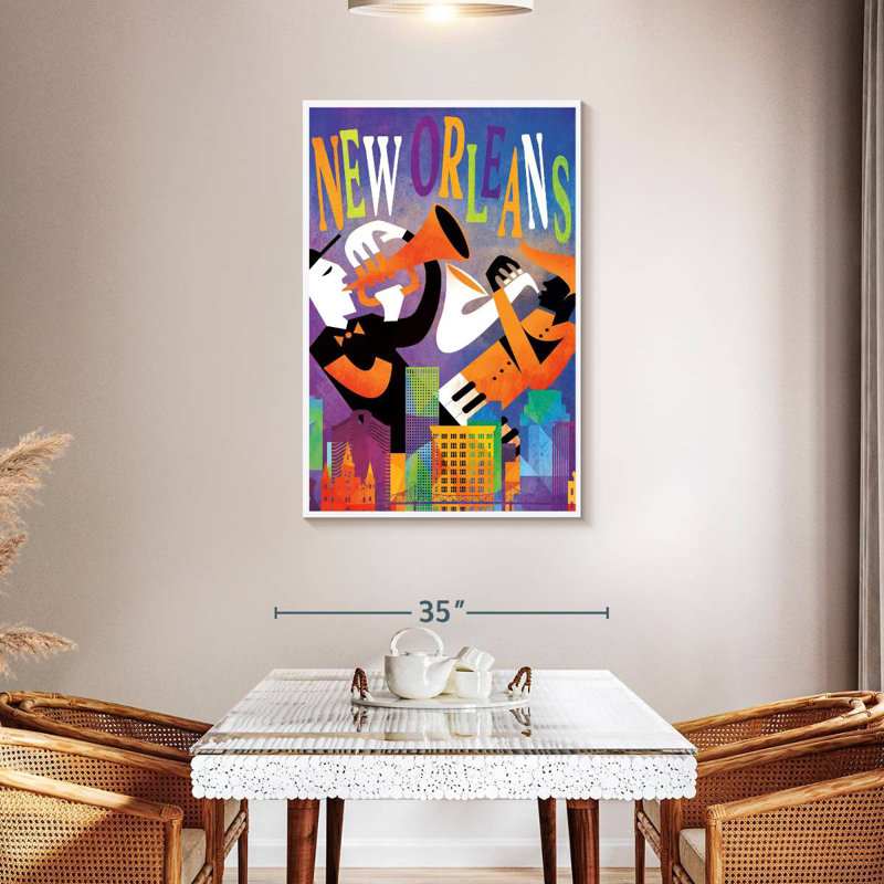 New Orleans Music, 45" H x 30" W