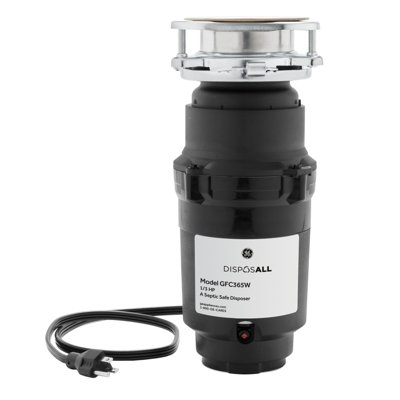 GE Disposall 1/3 HP Continuous Feed Garbage Disposer - Corded