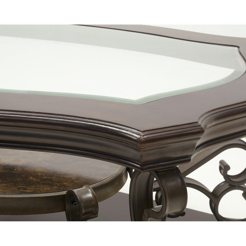 Table basse avec plateau en verre transparent, tablette, pieds en métal, verre froid et chic