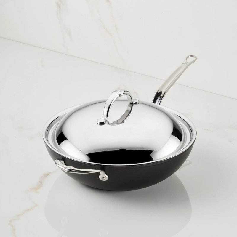 12.5" Covered Wok W/helper Handle (32cm)