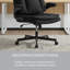 Chaise de bureau pivotante avec roulettes et base à pieds croisés, avec siège large et confortable-479831929