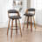 Artnagullian Swivel Vegan Leather Counter And Bar Stools-120950965-120950964