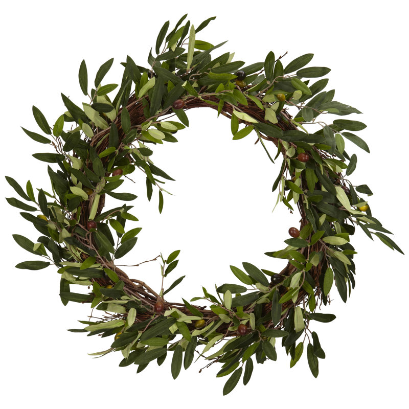 20'' Artificial Olive Wreath