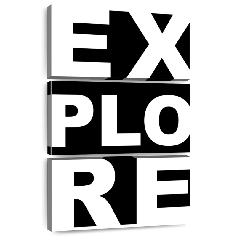 Tergel Explore, typographie, H 38 po x l 24 po