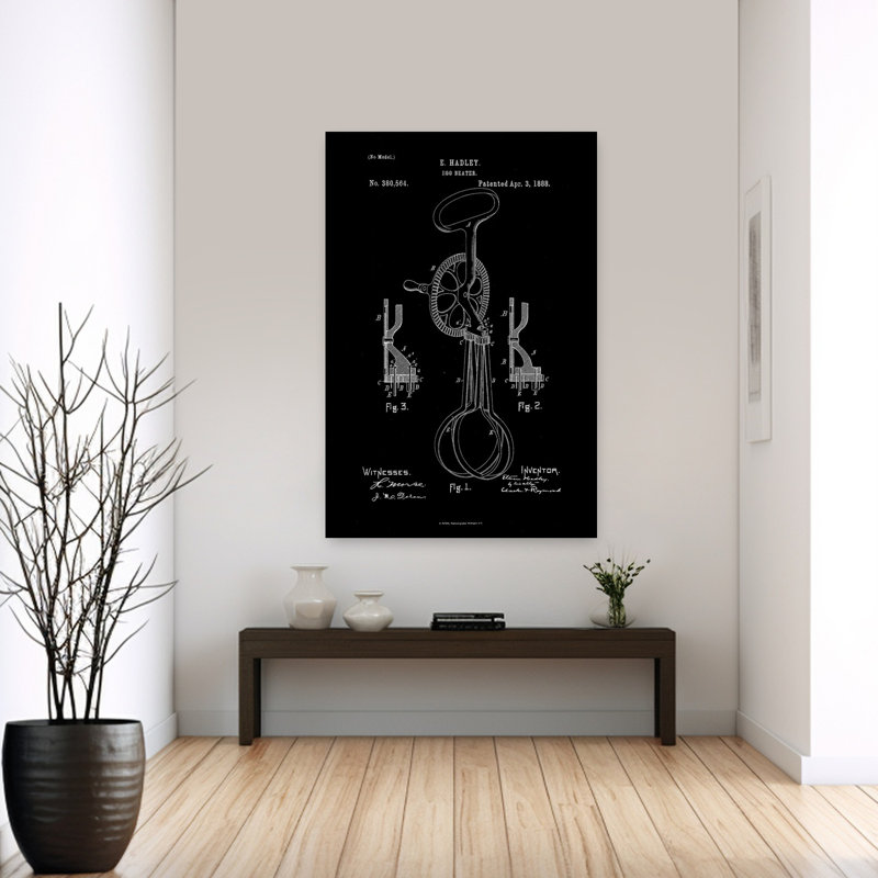 Art mural rétro industriel rétro classique, H 60 po x l 40 po