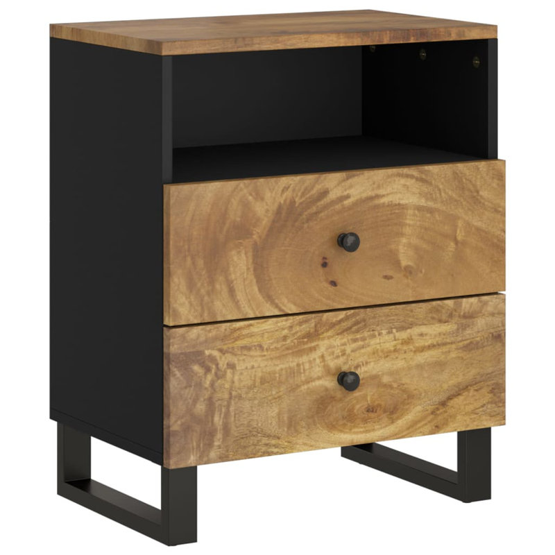 50cm W Solid Wood Bedside Table