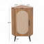 Armoire d'angle avec porte en rotin-2111041680