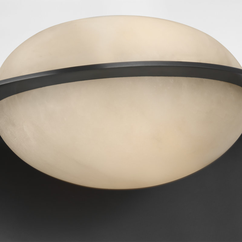 Kelly Wearstler Fosse 9" Invertable Oval Sconce, Bronze