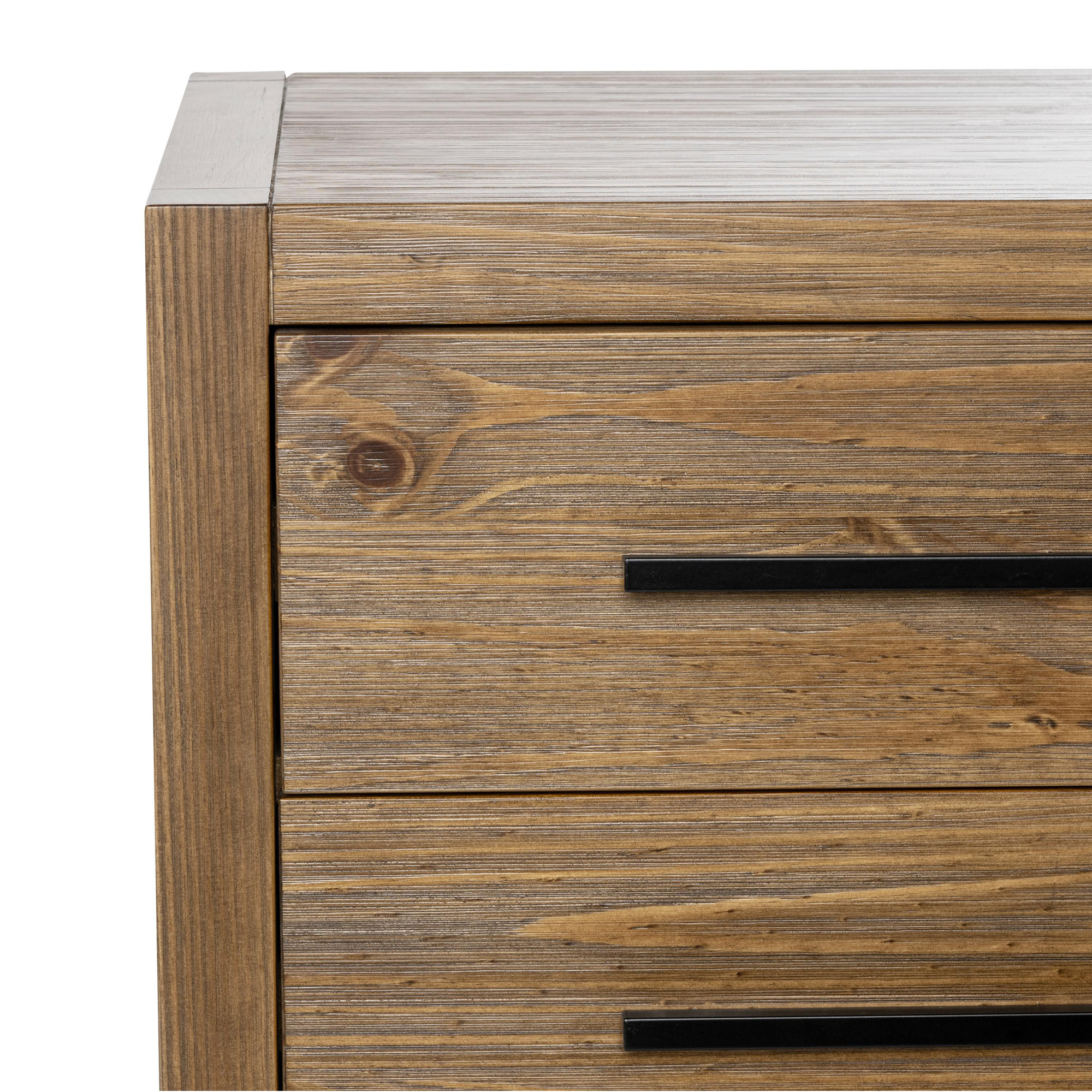 Modica 10-Drawer Solid Wood Dresser, Honey Brown